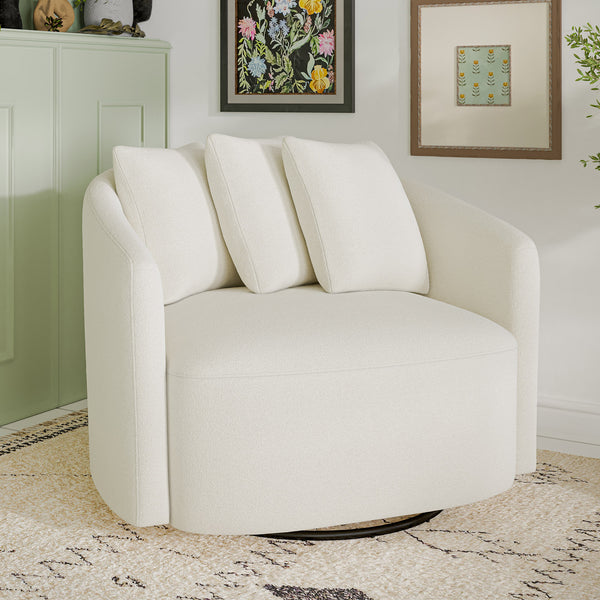 DDD Beautiful Drew Chair by Drew Barrymore, Cream